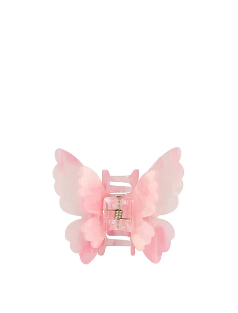 Заколка-краб бабочка розовая - фото 1 - Miraton