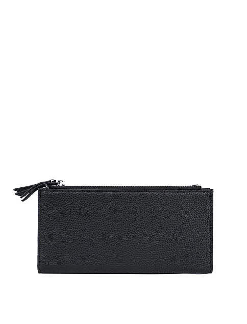 Кошелек кожаный черный - фото 2 - Miraton