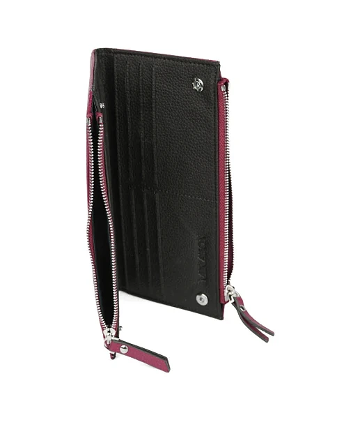 Кошелек кожаный бордовый - фото 4 - Miraton