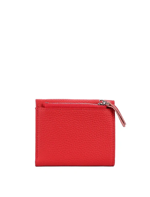 Кошелек кожаный красный - фото 3 - Miraton