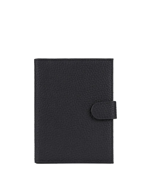 Кошелек кожаный черный - фото 1 - Miraton