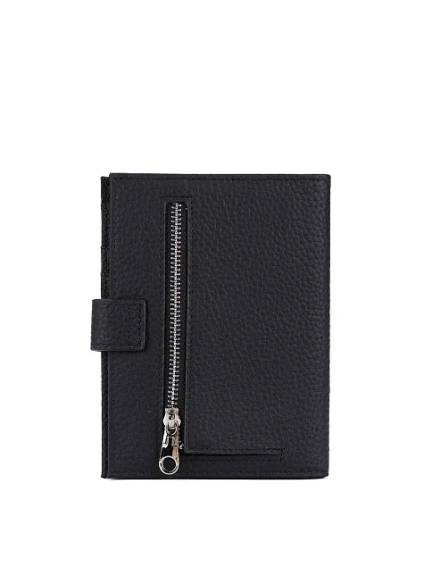 Кошелек кожаный черный - фото 3 - Miraton