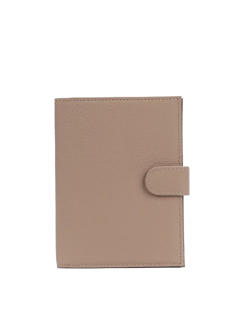 Кошелек кожаный бежевый - фото 1 - Miraton