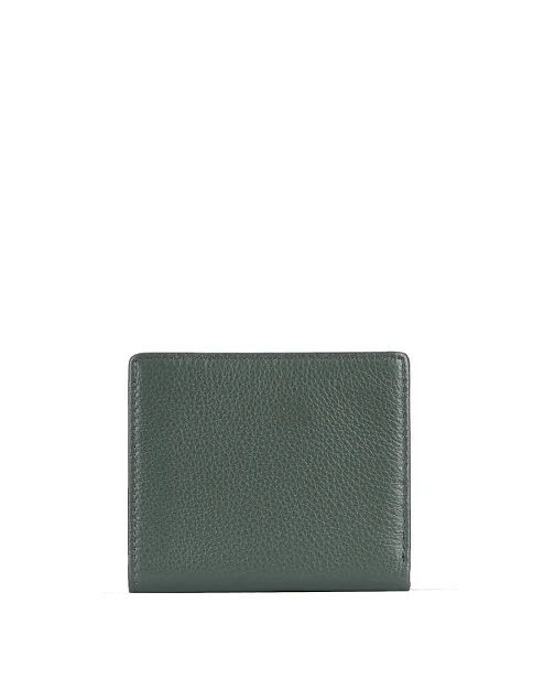 Гаманець на магніті шкіряний зелений - фото 1 - Miraton