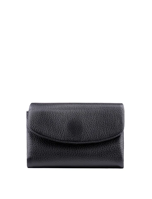 Кошелек на магните кожаный черный - фото 1 - Miraton