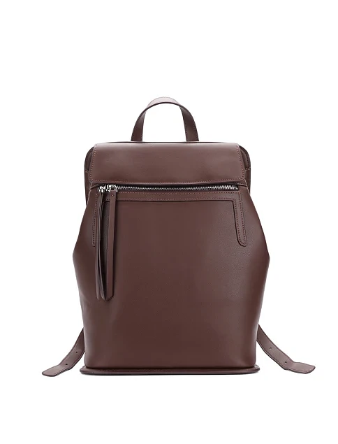 Жіночий рюкзак шкіряний коричневий - фото 1 - Miraton
