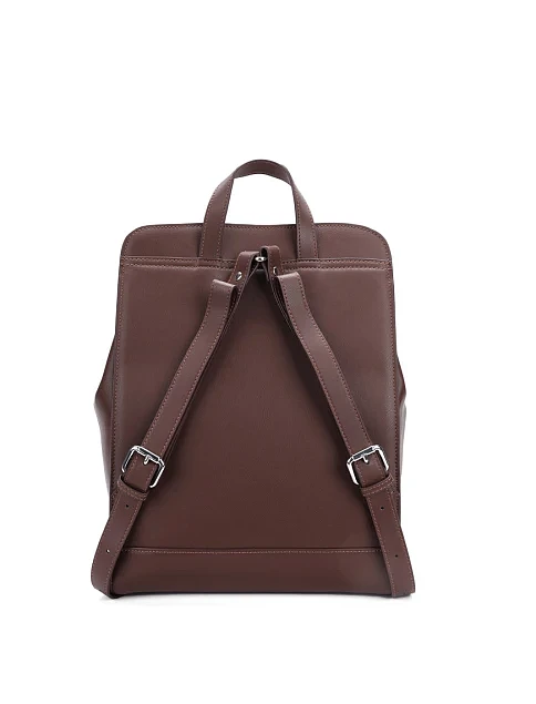 Жіночий рюкзак шкіряний коричневий - фото 4 - Miraton