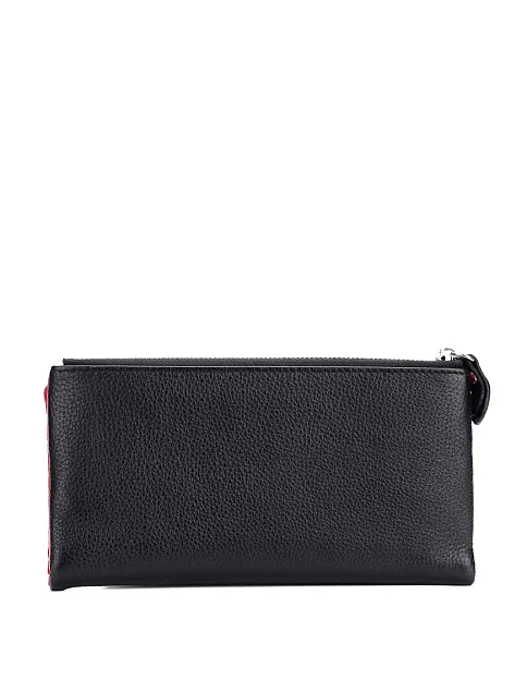 Кошелек кожаный черный - фото 3 - Miraton