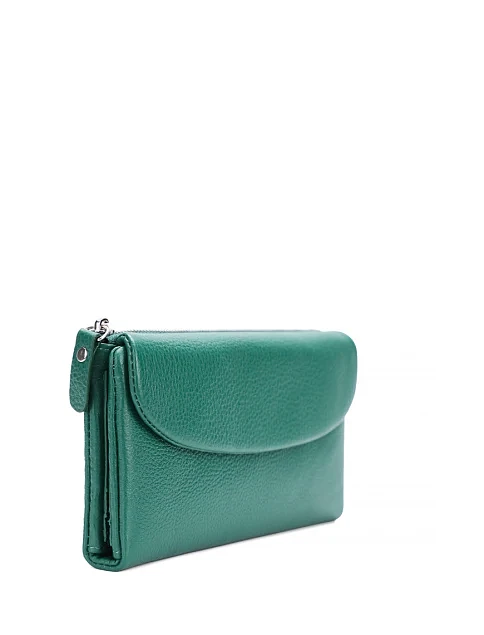 Гаманець шкіряний зелений - фото 2 - Miraton