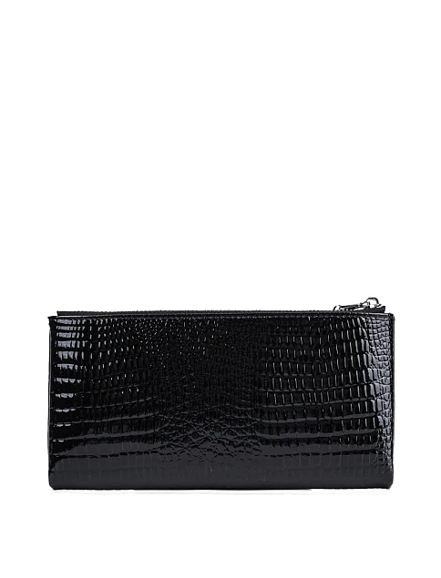 Гаманець на магніті шкіряний чорний - фото 3 - Miraton