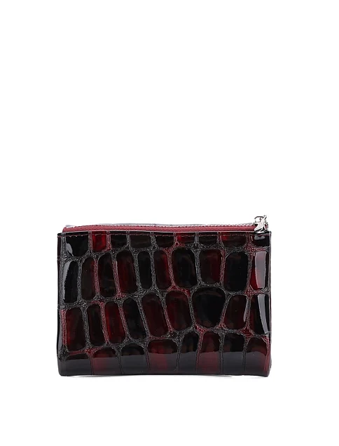 Кошелек на магните кожаный коричневый - фото 3 - Miraton