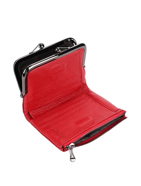 Гаманець шкіряний червоний - фото 4 - Miraton
