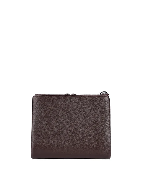 Кошелек кожаный коричневый - фото 3 - Miraton