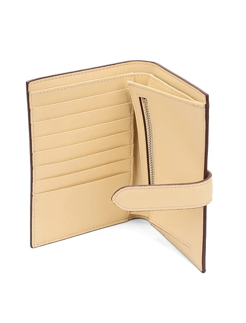 Гаманець шкіряний бежевий - фото 4 - Miraton