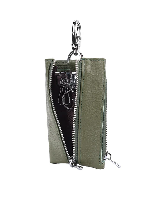 Ключницы кожаные зеленые - фото 4 - Miraton