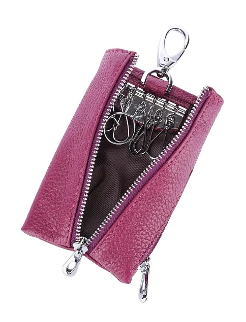 Ключницы кожаные розовые - фото 4 - Miraton