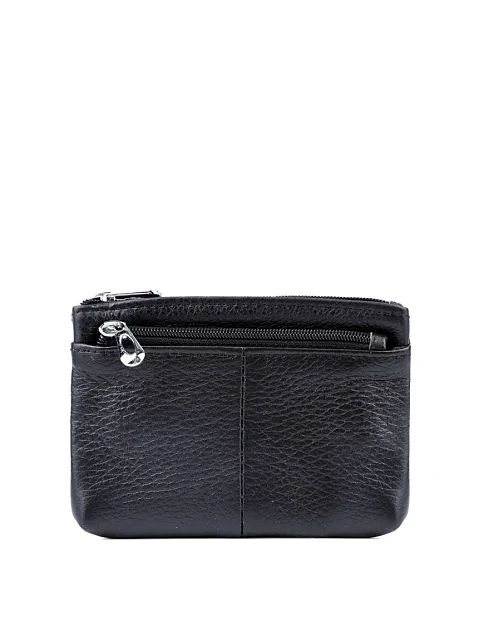 Монетниця шкіряна чорна - фото 1 - Miraton