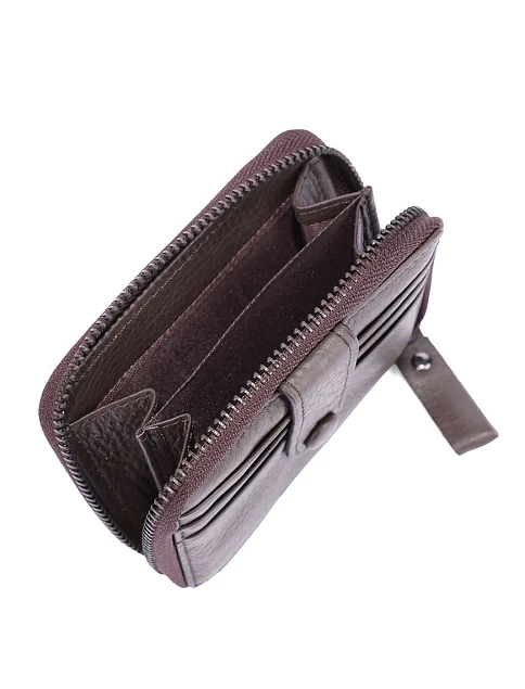 Монетниця шкіряна коричнева - фото 4 - Miraton