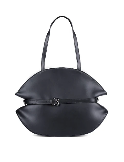 Женская сумка через плечо MIRATON кожаная черная - фото 1 - Miraton