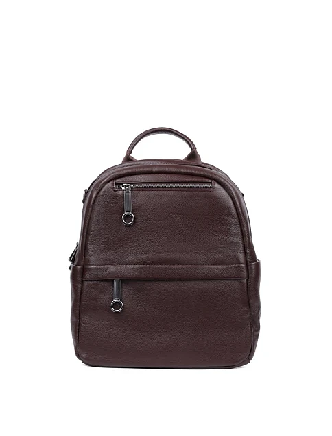 Жіночий рюкзак шкіряний коричневий - фото 1 - Miraton