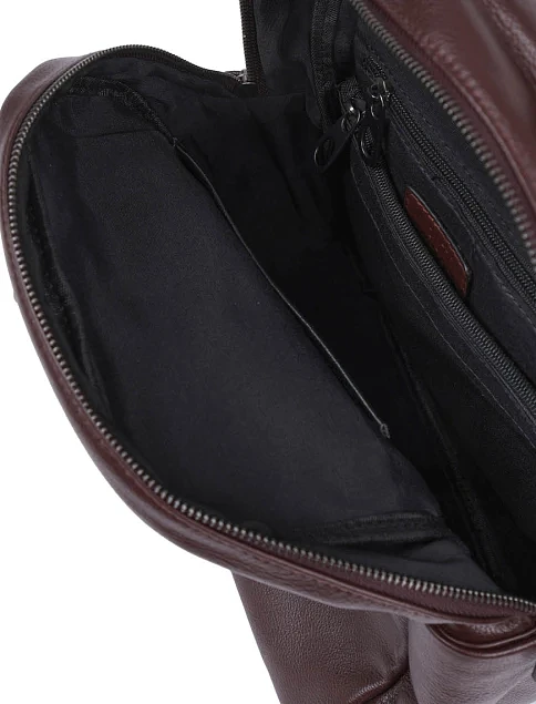 Жіночий рюкзак шкіряний коричневий - фото 5 - Miraton