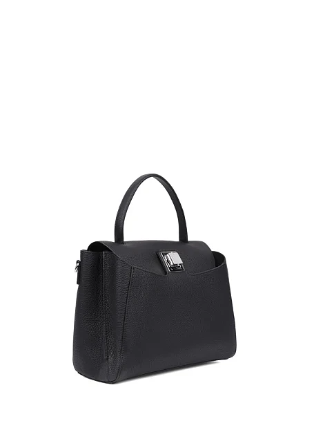 Жіноча сумка тоут шкіряна чорна - фото 2 - Miraton