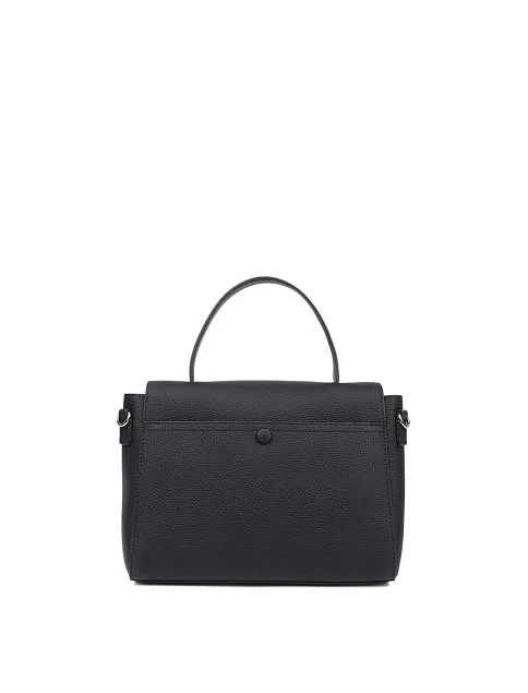 Жіноча сумка тоут шкіряна чорна - фото 3 - Miraton