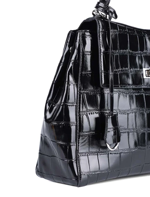 Жіноча сумка-рюкзак MIRATON шкіряна чорна - фото 4 - Miraton