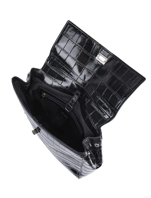 Жіноча сумка-рюкзак MIRATON шкіряна чорна - фото 5 - Miraton