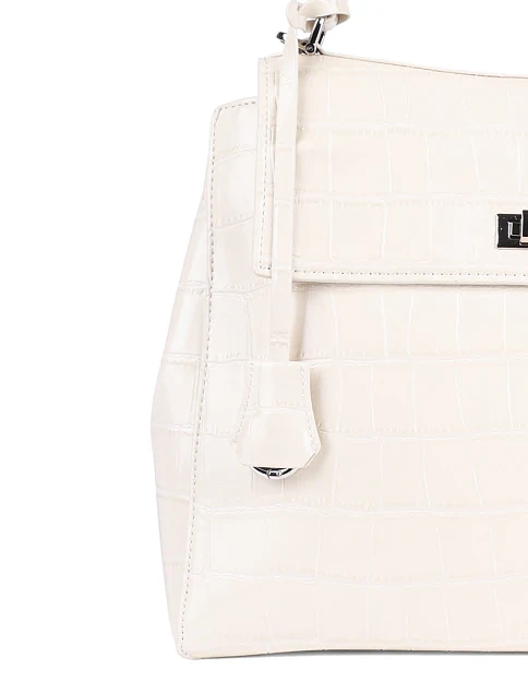 Женская сумка-рюкзак MIRATON кожаная белая - фото 5 - Miraton