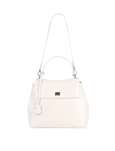 Женская сумка-рюкзак MIRATON кожаная белая - фото 8 - Miraton