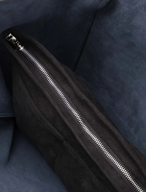 Жіноча сумка шоппер шкіряна чорна - фото 6 - Miraton