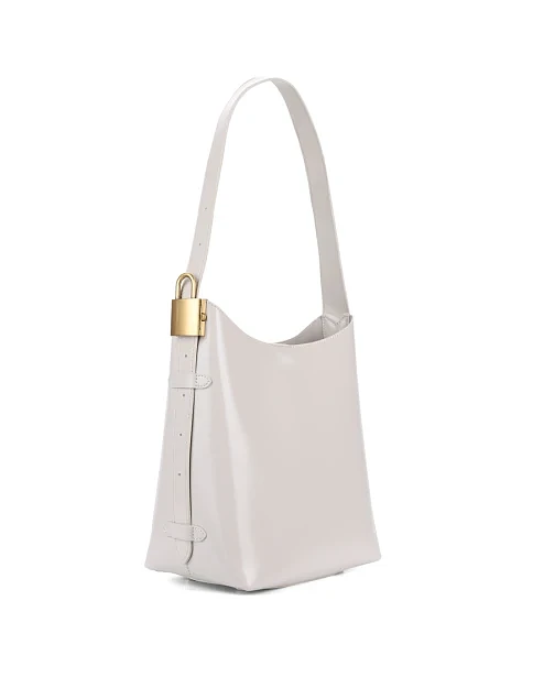 Женская сумка тоут кожаная серая - фото 3 - Miraton