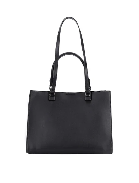 Женская сумка кожаная черная - фото 1 - Miraton