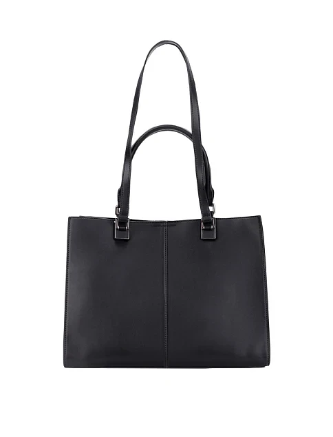 Женская сумка кожаная черная - фото 4 - Miraton