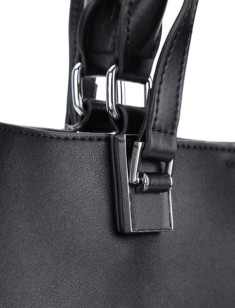 Женская сумка кожаная черная - фото 5 - Miraton