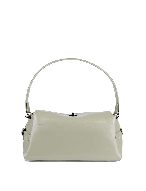 Женская сумка через плечо MIRATON кожаная серая - фото 3 - Miraton