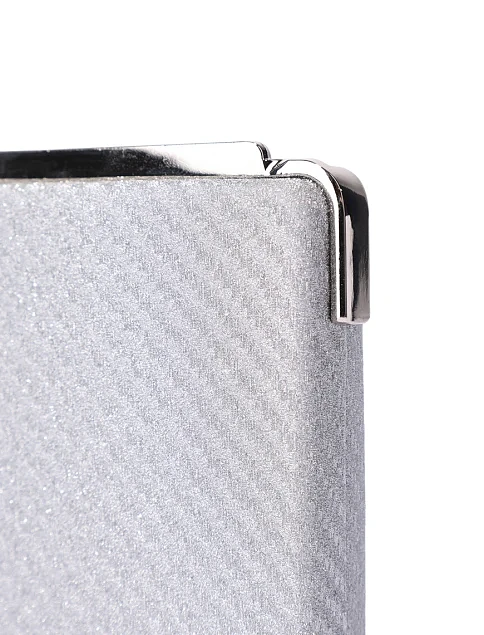 Женский клатч серебряный - фото 4 - Miraton