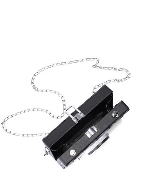 Женский минодьер из экокожи черный - фото 6 - Miraton