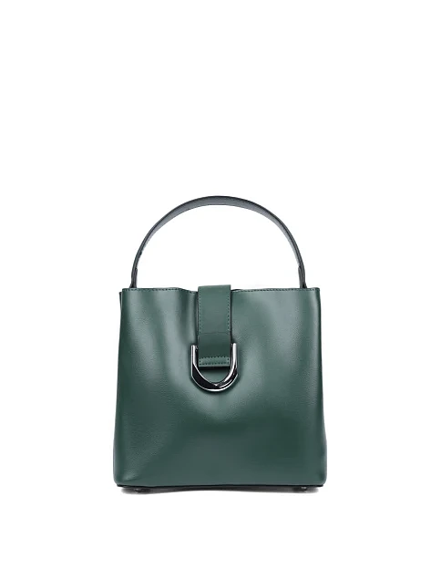 Женская сумка кожаная зеленая - фото 1 - Miraton