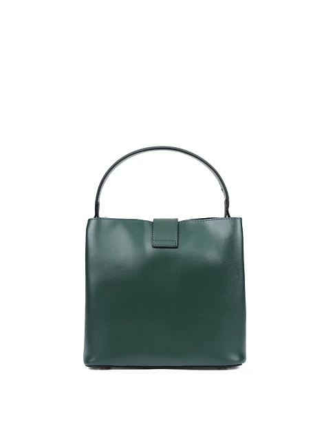 Женская сумка кожаная зеленая - фото 3 - Miraton