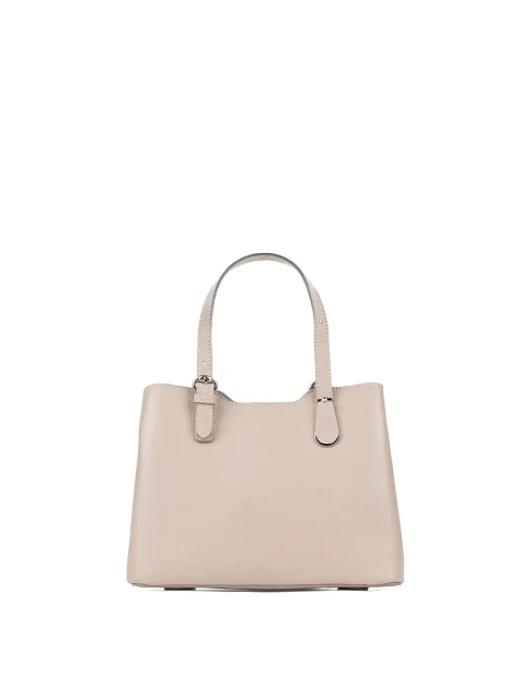 Женская сумка кожаная бежевая - фото 1 - Miraton