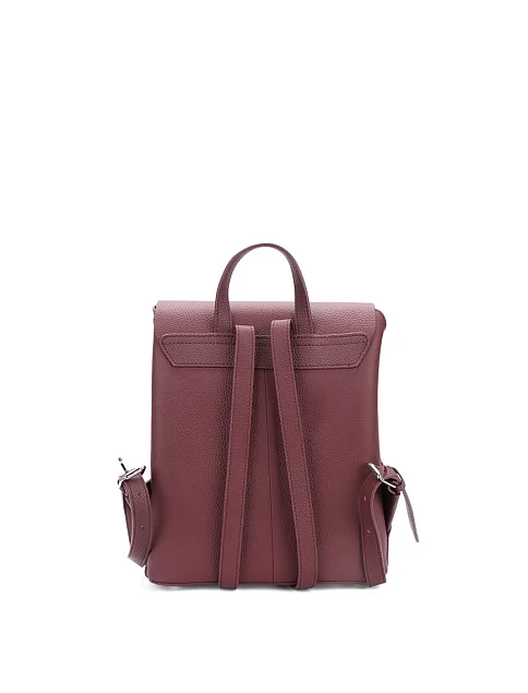 Жіночий рюкзак шкіряний бордовий - фото 3 - Miraton
