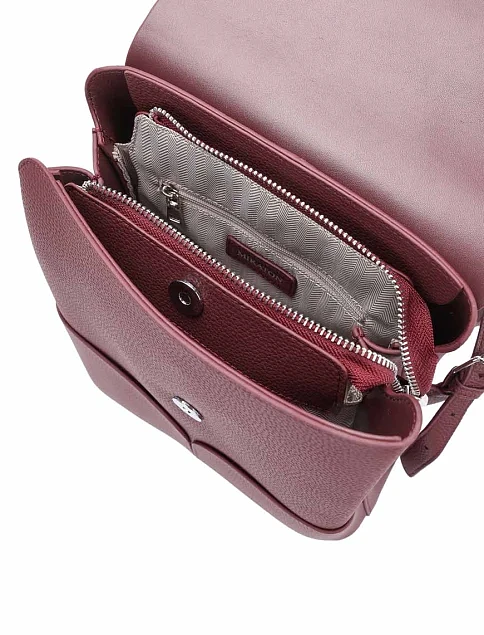 Жіночий рюкзак шкіряний бордовий - фото 5 - Miraton