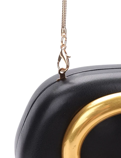 Жіночий клатч з екошкіри чорний - фото 4 - Miraton