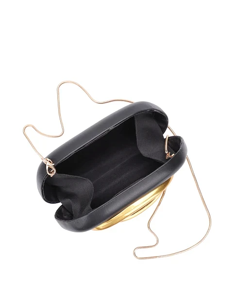 Жіночий клатч з екошкіри чорний - фото 6 - Miraton