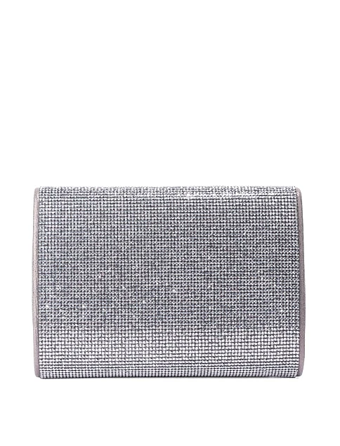 Женская сумка с камнями серая - фото 3 - Miraton