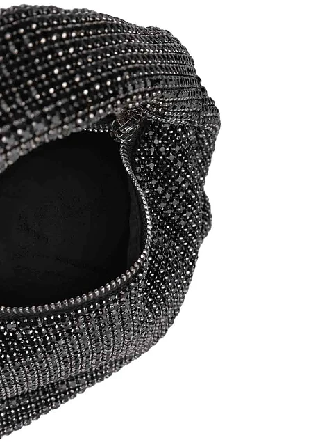 Женская сумка с камнями черная - фото 6 - Miraton