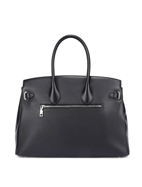 Женская сумка кожаная черная - фото 4 - Miraton