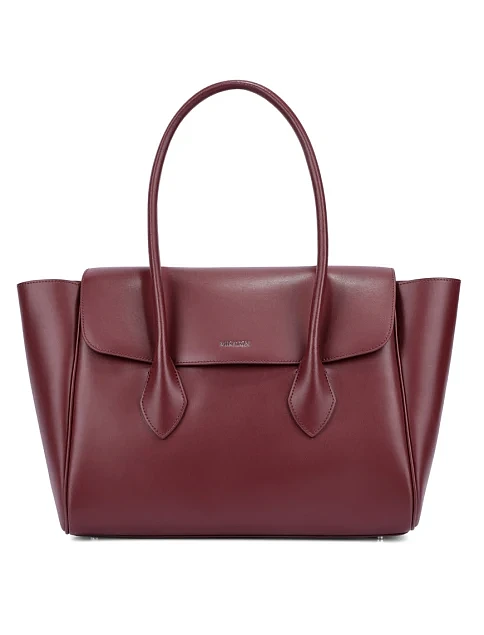 Женская сумка кожаная бордовая - фото 2 - Miraton